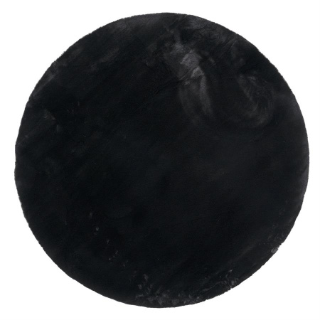 COVOR ZENA ROTUND - POLIESTER 100% - NEGRU - Ø200 x 1(h)