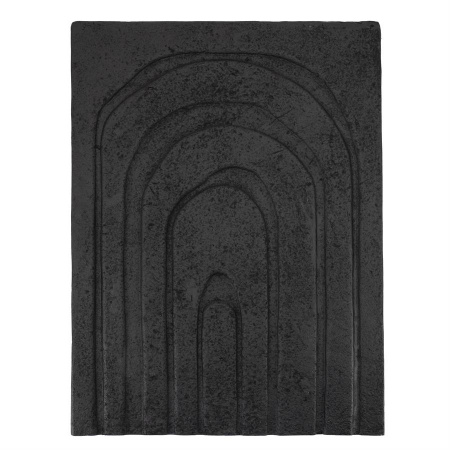 DECORATIUNE PENTRU PERETE ECO - MIX RECICLAT & MDF - NEGRU - 60(L) x 80(h) x 3(l)