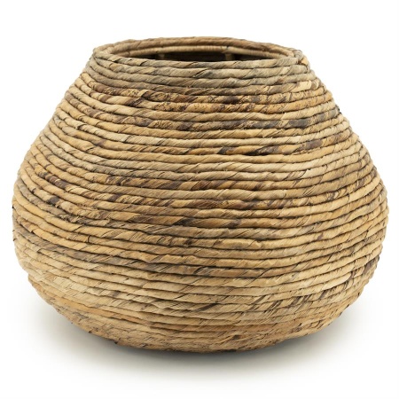 JARDINIERA BENTI MICA - PLANTA DE ABACA - NATURAL - 35(L) x 35(l) x 25(h)