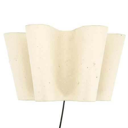 LAMPA DE PERETE MEANDER - HARTIE SI METAL - NATURAL - 40(L) x 21.5(l) x 21.5(h)