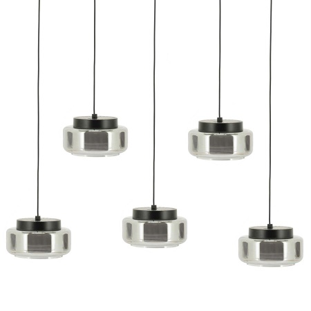 PIVOT CLUSTER DREPTUNGHIULAR - METAL SI STICLA - GRI - 98(L) x 40(l) x 165(h)