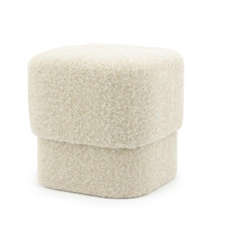 POUF KELSO - 100% POLIESTER - TAUPE - 40(L) x 40(l) x 40(h)
