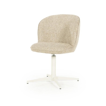 SCAUN ESMEE DONNA - TESATURA SI FIER - TAUPE - 55.5(L) x 64.5(l) x 83(h) cm