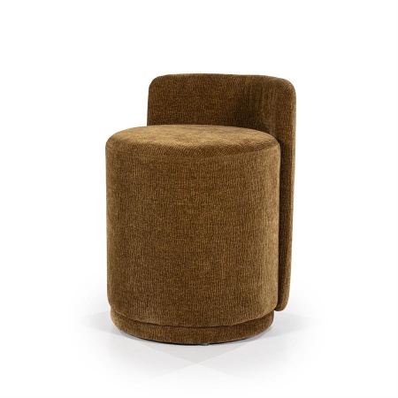 TABURET BRAND - ȚESĂTURĂ, LEMN ȘI FIER - GALBEN - 43(L) x 48(l) x 63(h)