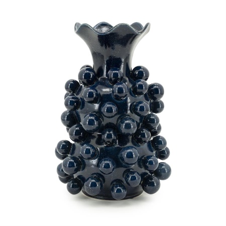 VAS VIRO - CERAMICA - ALBASTRU - 28.3(L) x 28.3(l) x 39.7(h)