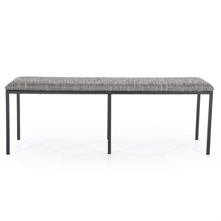 BANCHETA BENCH LAS - POLIESTER / FIER - ANTRACIT - 135(L) x 47(h) x 45(l)