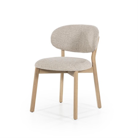 SCAUN MIKKY MOON - TESATURA SI STEJAR - TAUPE - 51(L) x 59.5(l) x 79(h) cm