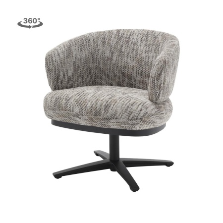 PERCA LOUNGE - MATERIAL TED 8 ALB-GRI - 71.5(L) x 65(l) x 79(h)