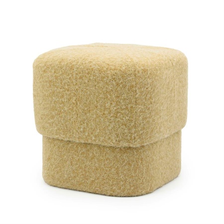 POUF KELSO - 100% POLIESTER - GALBEN - 40(L) x 40(l) x 40(h)