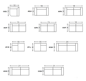 CANAPEA MODULARA CHICAGO - (#OG#) - 233(L) x 87(h) x94(l) cm - Img 8