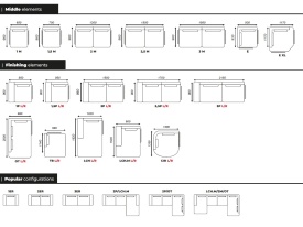 COLTAR MODULAR ORION (LCH + 2M + E + TR) - 325(L) x 94(h) x 207(l) (cm) - Img 7