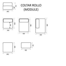 COLTAR ROLLO DUO MIX - 200(L) x 75(h) x 162(l) - Img 5