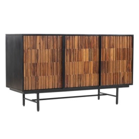 COMODA DIMARO - LEMN DE MANGO [FSC] / METAL - NEGRU / FINISAJ NUC - 130(L) x 75(h) x 45(l)