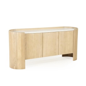 COMODA DON - LEMN DE STEJAR SI MARMURA - MARO - 165(L) x 45(l) x 75(h) cm - Img 5