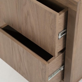 COMODA HELSINKI DESCHIS - LEMN SI FURNIR DE STEJAR - MARO - 200(L) x 42(l) x 70(h) cm - Img 8