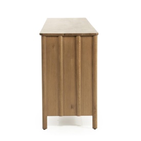 COMODA JAKE - LEMN SI FURNIR DE STEJAR - MARO - 183(L) x 47(l) x 80(h) cm - Img 3