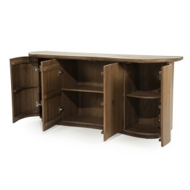 COMODA JOSH - LEMN SI FURNIR DE STEJAR - MARO - 180(L) x 50(l) x 80(h) cm - Img 7
