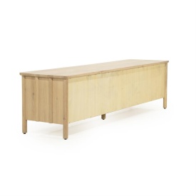 COMODA TV JAKE 4 DR - LEMN SI FURNIR DE STEJAR - NATURAL - 183(L) x 47(l) x 50(h) cm - Img 4