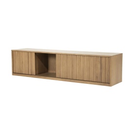 COMODA TV MILO - LEMN SI FURNIR DE STEJAR - MARO - 180(L) x 42(l) x 43(h) cm - Img 2