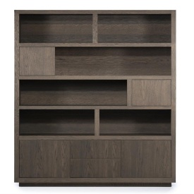 DULAP HELSINKI - LEMN SI FURNIR DE STEJAR - MARO - 200(L) x 42(l) x 220(h) cm