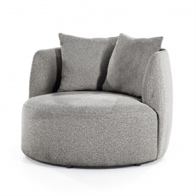 FOTOLIU LOUIS SPARK - METAL / LEMN / MATERIAL 100% POLIESTER - GRI - 105(L) x 76(h) x 105(l) - Img 1