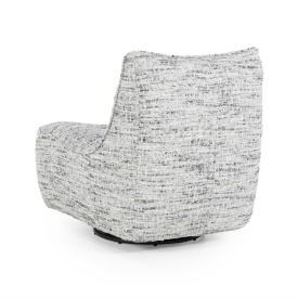 FOTOLIU LOYS GREY BARKLEY - TESATURA, LEMN SI METAL - GRI - 91(L) x 75(l) x 85(h) cm - Img 5