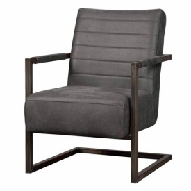 FOTOLIU ROCCA BULL - METAL / MATERIAL - NEGRU / ANTRACIT - 63(L) X 84(H) X 77(L)