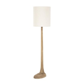 LAMPADAR RINE - LEMN DE MANGO & LINNEN - MARO - 45(L) x 45(l) x 183.5(h)
