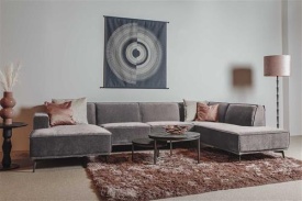 LEEDS CHAISE L - 2 5 - OTOMAN R - CITY 453 MOSS GRI - 350(L) x 217(l) x 81(h) - Img 2