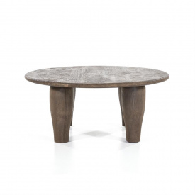 MASA DE CAFEA AMIRA - LEMN DE MANGO [FSC] - MARO - Ø90 x 38(h) - Img 1