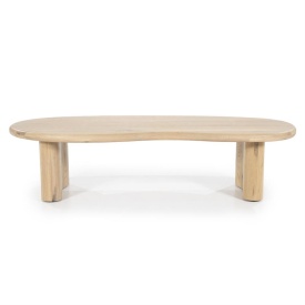 MASA DE CAFEA JOSH - STEJAR - NATURAL - 140(L) x 60(l) x 35(h) cm - Img 1