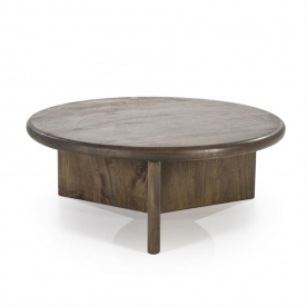 MASA DE CAFEA LEOTI MARE - LEMN DE MANGO [FSC] - MARO - Ø80 x 30(h) - Img 1