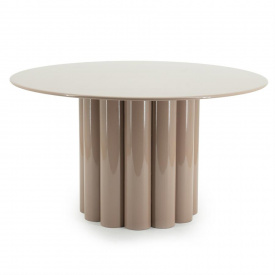 MASA DE CAFEA OLYMPA - METAL - BEJ / CREM - Ø63 x 35.6(h) - Img 1