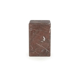 MASA LATERALA DICE - MARMURA - BURGUNDY - 30(L) x 30(l) x 47(h) - Img 1