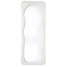 OGLINDA DE PODEA EVOL - STICLA / MDF / TESATURA - BEJ - 72(L) x180 (h) x 3.5(l) - Img 1