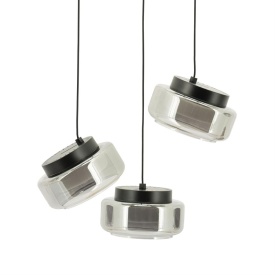 PIVOTATI GRUPUL ROTUND - METAL SI STICLA - GRI - 50(L) x 50(l) x 165(h) - Img 3