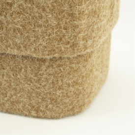 POUF KELSO - 100% POLIESTER - GALBEN - 40(L) x 40(l) x 40(h) - Img 4