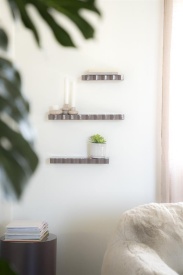 RAFT DE PERETE PRINZ - FIER - TAUPE - 66(L) x 14(l) x 4 / 42(L) x 14(l) x 4 / 30(L) x 14(l) x 4(h) - Img 2