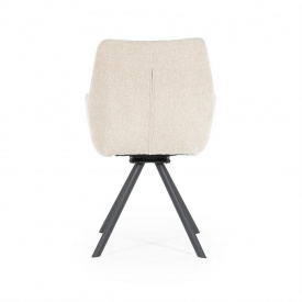 SCAUN BLISS - METAL / LEMN / TESATURA 100% POLIESTER - CREM - 59.5(L) x 88(h) x 66(l) - Img 6