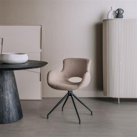 SCAUN CAMPO - METAL / MATERIAL - NEGRU / MARO DESCHIS - 58(L) X 82(H) X 58(L) - Img 2
