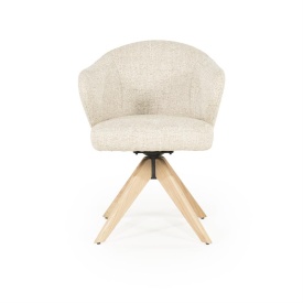 SCAUN CONNOR DONNA - LEMN DE STEJAR SI STOFA - BEJ - 61.5(L) x 60(l) x 81.5(h) cm - Img 12