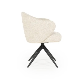 SCAUN CONNOR DONNA - TESATURA SI METAL - BEJ - 61.5(L) x 60(l) x 81.5(h) cm - Img 9