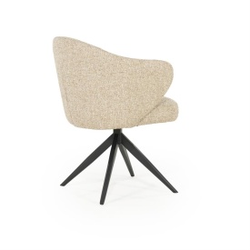 SCAUN CONNOR DONNA - TESATURA SI METAL - TAUPE - 61.5(L) x 60(l) x 81.5(h) cm - Img 8