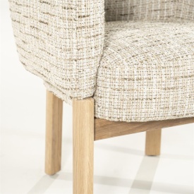 SCAUN CU COTIERA - MICHA - BEJ NORI - 66(L) x 66(l) x 79(h) - Img 10
