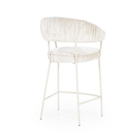 SCAUN DE BAR LIZZY FEMME - TESATURA SI METAL - BEJ - 55(L) x 53(l) x 96(h) cm - Img 7