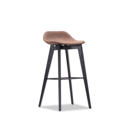 SCAUN DE BAR NOA - LEMN [FSC] / MATERIAL - CULOARE LA ALEGERE - 47(L) x 80/90(h) x 50(l) - Img 1