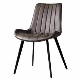 SCAUN ELJAS SAVANNAH - METAL / MATERIAL - NEGRU / ANTRACIT - 59(L) X 81(H) X 53(L)