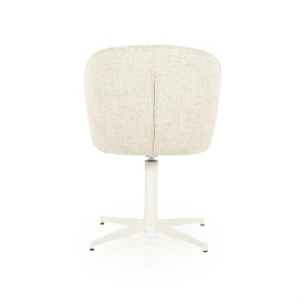 SCAUN ESMEE DONNA - TESATURA SI FIER - BEJ - 55.5(L) x 64.5(l) x 83(h) cm - Img 7