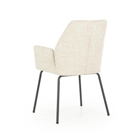 SCAUN INDY DONNA - TESATURA SI METAL - BEJ - 58(L) x 63(l) x 89(h) cm - Img 5