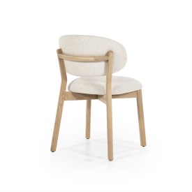 SCAUN MIKKY MOON - TESATURA SI STEJAR - BEJ - 51(L) x 59.5(l) x 79(h) cm - Img 7